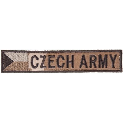 Nášivka:CZECH ARMY - jmenovka s vlajkou vz. 95 béžový | bojová