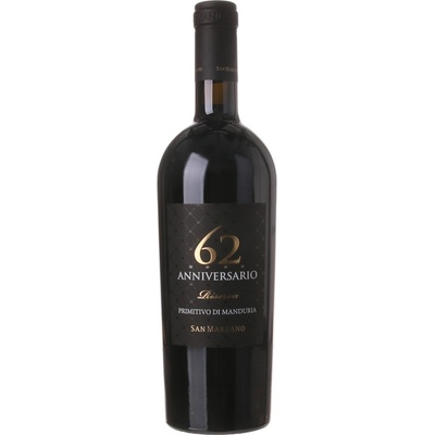 San Marzano Anniversario 62 červené 2018 14,5% 0,75 l (čistá fľaša)