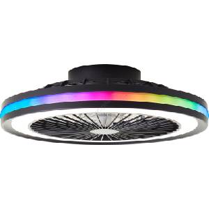 Brilliant - LED RGBW Плафон с вентилатор PALMERO LED/40W/230V бежово + ДУ (BI0481)
