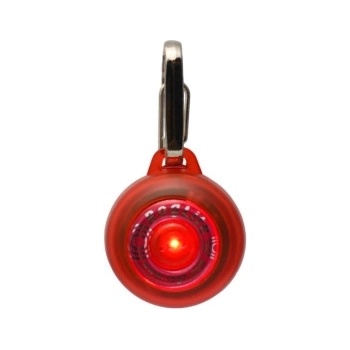 Rogz Roglite - Светещ аксесоар за кучешки нашийници, 31 мм. - червен