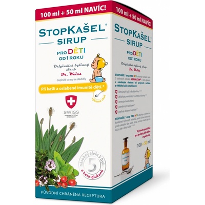 Dr. Weiss Stopkašel sirup pro děti 150 ml