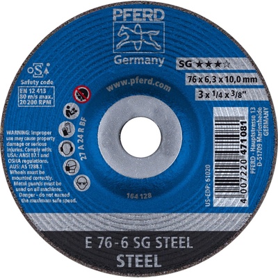 Pferd Brúsny kotúč 76 x 6,3 x 10,0 mm 4007220471081