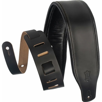 Levy's Amped Leather Black Каишка за китара (M26PD-BLK)
