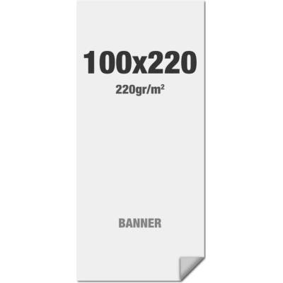 Jansen Display Prémiový banner s potiskem 100 x 220 cm, No Curl vícevrstvý matný