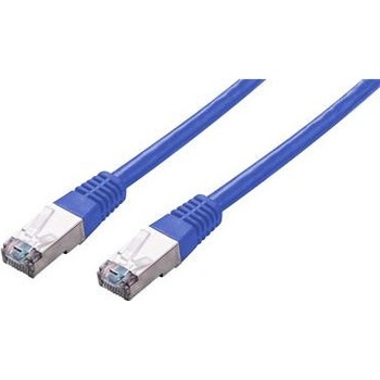 C-Tech CB-PP5F-05B patch, Cat5e, FTP, 0,5m, modrý
