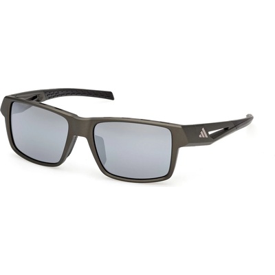 adidas eyewear Мъжки очила Adidas eyewear Kleon Mirror S3 Running glasses - Matte Dark Green /Smoke Mirror - размер One Size (205-7214-0411)