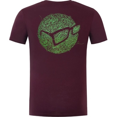 Korda Tričko Birdsnest Tee Burgundy
