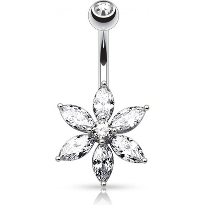 Marre piercing do pupíku kytička HWNZ0016-C