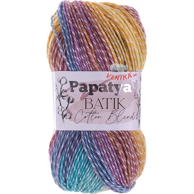 Kamgarn Příze Papatya Batik Cotton Blend Varianta: 1002