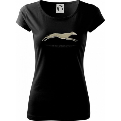 Vintage Greyhound Pure dámske tričko Čierna