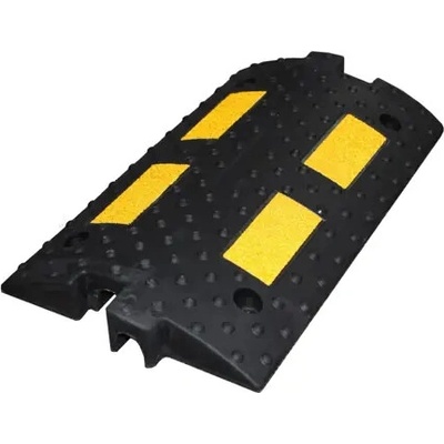Pryžový retardér–kabelový přejezd 30 km/h, 30 t – 500×300×55,6 mm, černo-žlutá
