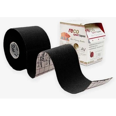 Reco Tape tejpovací páska černá 5 cm × 5 m