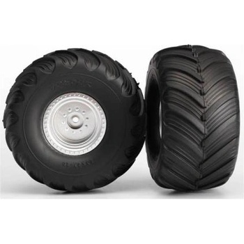 Traxxas колело 3.0/2.0", полуматов диск, 19mm, гума Terra Groove (чифт)