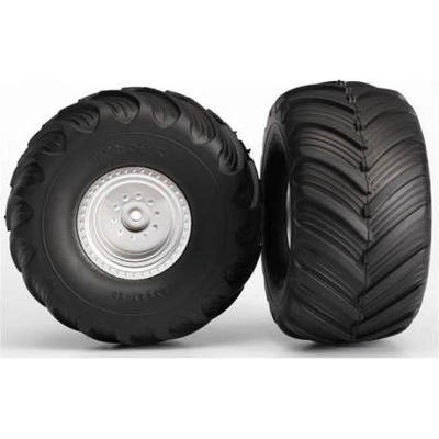 Traxxas колело 3.0/2.0", полуматов диск, 19mm, гума Terra Groove (чифт)
