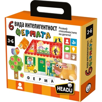 Headu Образователна игра Headu - 6 вида интелигентност, Фермата (HBG60001)
