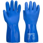 Portwest marine ultra a881 / Химически ръкавици, двойно потопени в pvc - сини xl (a881bluxl)