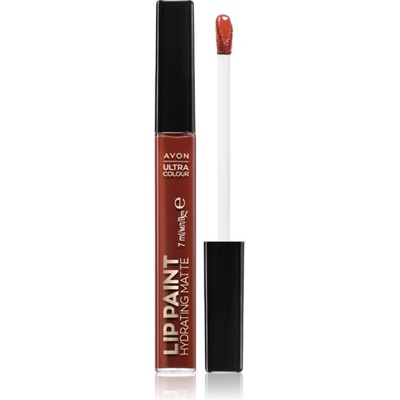 Avon Ultra Colour Paint сатенено червило с матиращ ефект цвят Bloody Mary 7ml