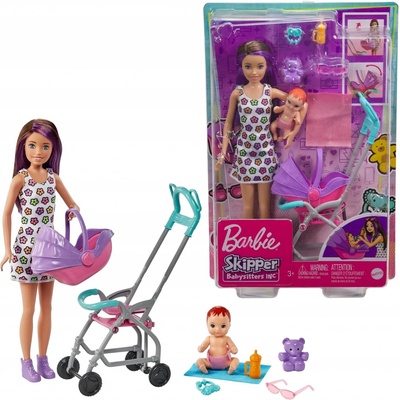 Barbie Skipper Chůva Sada S Kočárkem – Zboží Dáma