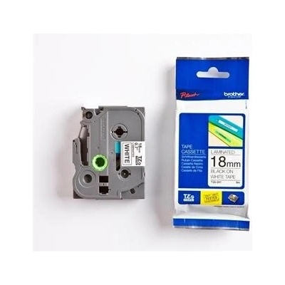 páska BROTHER TZ241 čierne písmo, biela páska Tape (18mm) (TZE241)