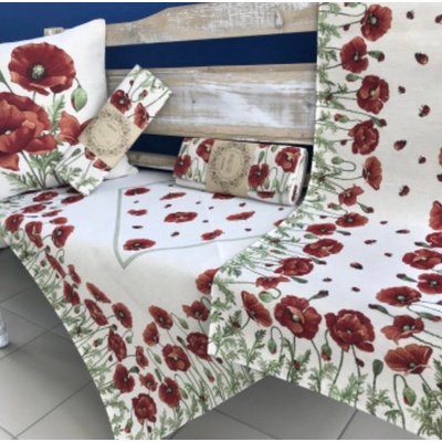 Tegatex Gobelínový ubrus vlčí máky s beruškou 40x140 cm