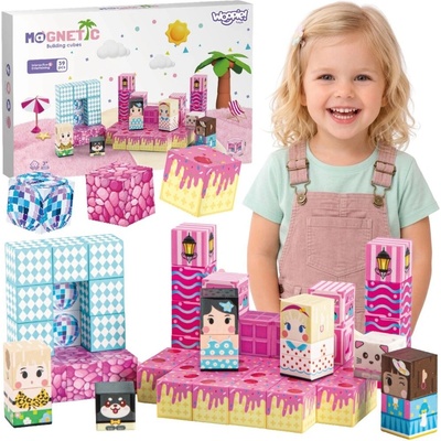 Woopie magnetické kocky 3D 59 ks