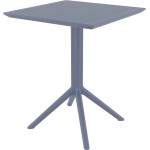 Bogdan Furniture Am Маса Скай 60/60/74h сгъваема тъмно сива