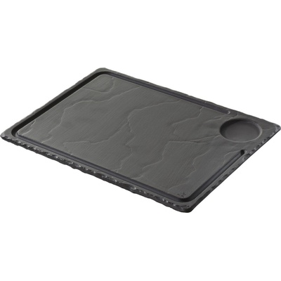 REVOL Steakový tanier BASALT 33 x 24 cm bridlicový efekt keramika