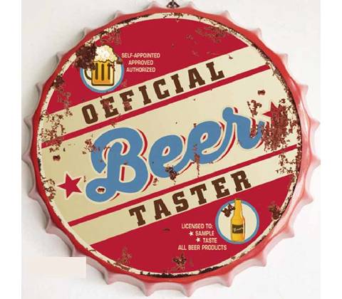 Ceduľa vrchnák Official Beer Taster