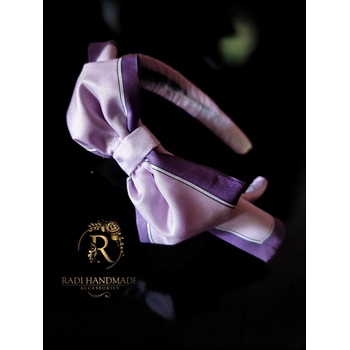 Radi handmade Сатенена диадема с лилава панделка (867)