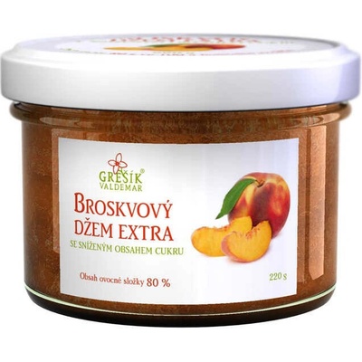 Valdemar Grešík Broskvový džem 220 g