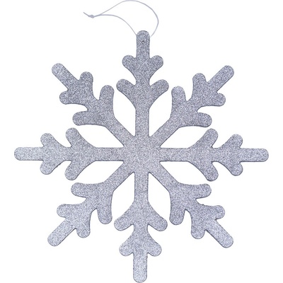 DECOLED Snehová vločka IV, priemer 40 cm, strieborná