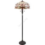 Endon Lighting 70940 - Подова лампа Tiffany DRAGONFLY 2xE27/60W/230V Ø 50 см (EN0289)