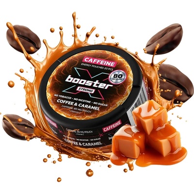 X-Booster energetické sáčky Coffee & Caramel 20 mg 20 sáčků – Zboží Dáma