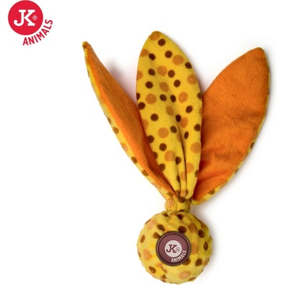 JK ANIMALS TPR loptička plyšová pískacia šuštiaca hračka 25 cm