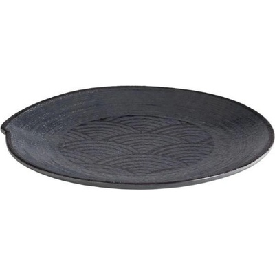 APS Melaminový talíř dark wawe 22 cm