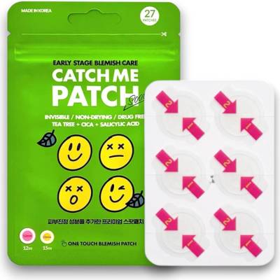 Catch Me Patch Upokojujúce náplasti na akné s hygienickou aplikáciou SOOTHING SPOT POUCH 27 ks