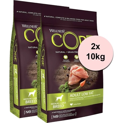 Wellness Core M/L Breed Healthy Weight Turkey Recipe 2 x 10 кг