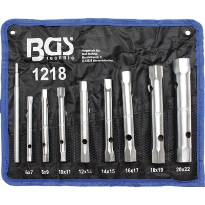 BGS Technic Sada rúrkových kľúčov 6 x 7 - 20 x 22 mm 9-dielna BGS 1218