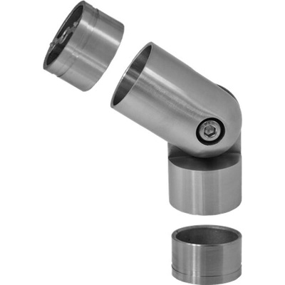 Spojovací oblúk s kĺbom s medzikusmi, ø 42 mm, AISI 304
