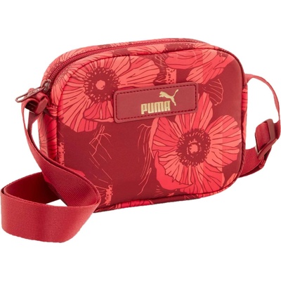 Puma kabelka CORE POP X-BODY BAG červená zlatá