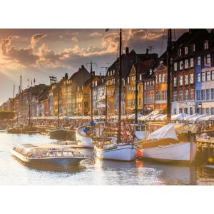 Ravensburger - Puzzle Scandinavian Places: Sunset in Copenhagen - 500 piese