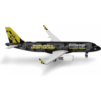 Herpa A320-214WL Eurowings Borussia Dortmund Mannschaftsairbus Colors 1:500