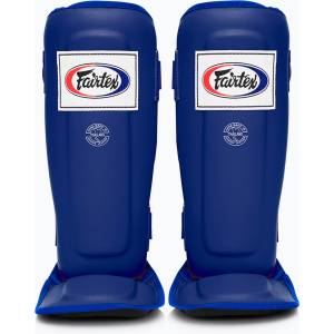 Fairtex In-Step Двойни подплатени протектори за тибия, сини