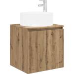 vidaXL Мивка за стена Дъб артизан 49, 5 x 44, 5 x 65, 5 см (890471)