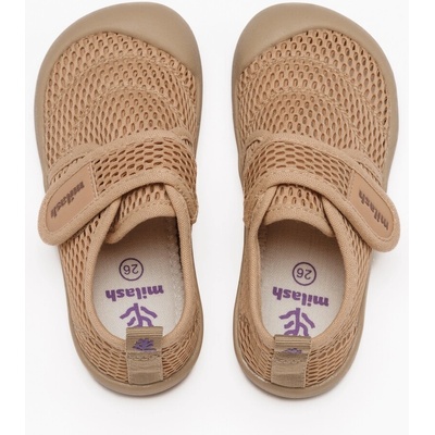 Milash sieťované barefoot tenisky FUN Shoes ALL ROAD Sand Beige