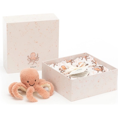 JELLYCAT Chobotnice Odell dárkový set 18x18x8 cm