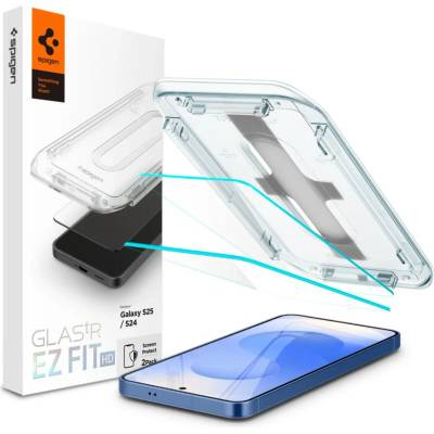 Spigen glas. tr "ez fit" 2 БРОЯ galaxy s24 ПРОЗРАЧНО