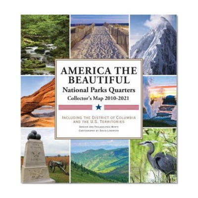 National Parks Commemorative Quarters Collector Map 2010-2021