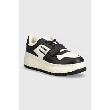 Tommy Jeans Маратонки Tommy Jeans TJW RETRO BASKET FLATFORM VELCRO в черно EN0EN02573 (EN0EN02573)