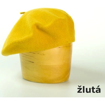 Dámský vlněný baret 115´ žlutá